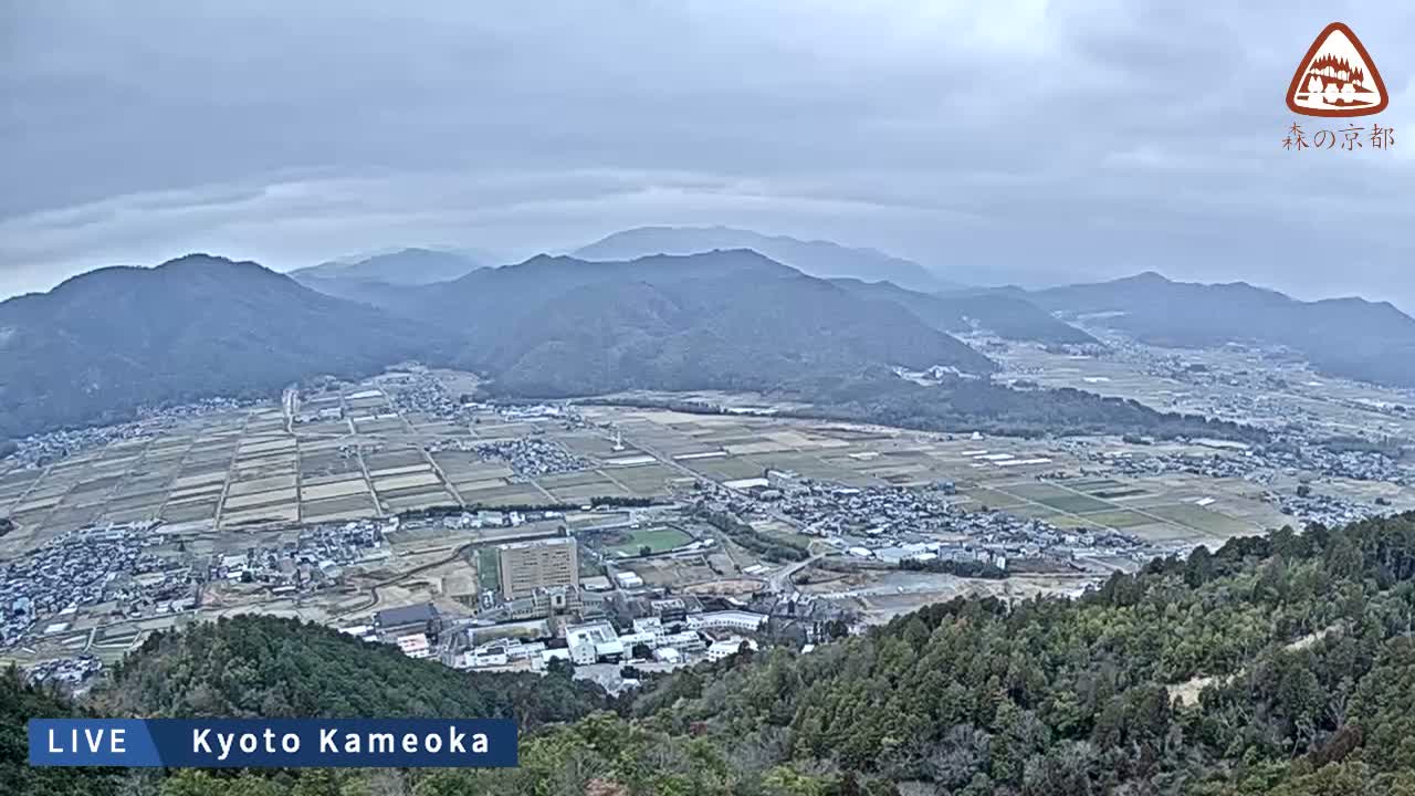 Kyoto, West Kameoka Skyline ( 京都・西亀岡スカイライン ) Live Cam - Otani Sogabecho Nanjo, Kameoka, Kyoto, Kyōto, Kansai, Japan