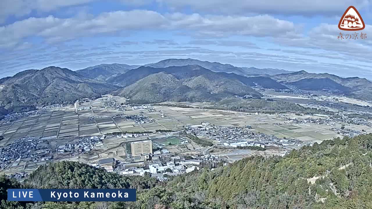 Kyoto, West Kameoka Skyline ( 京都・西亀岡スカイライン ) Live Cam - Otani Sogabecho Nanjo, Kameoka, Kyoto, Kyōto, Kansai, Japan