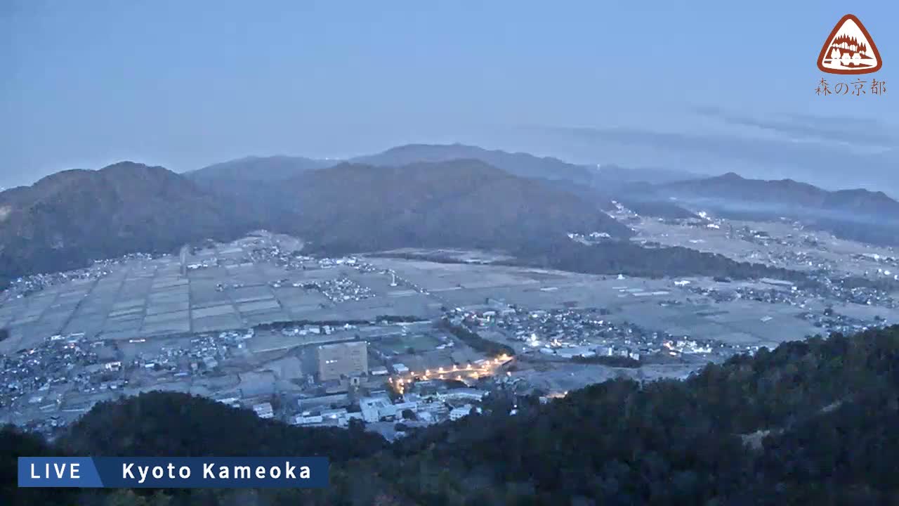 Kyoto, West Kameoka Skyline ( 京都・西亀岡スカイライン ) Live Cam - Otani Sogabecho Nanjo, Kameoka, Kyoto, Kyōto, Kansai, Japan
