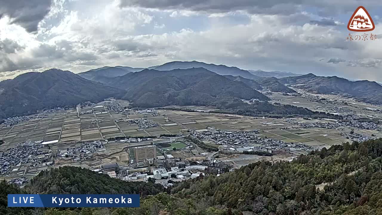 Kyoto, West Kameoka Skyline ( 京都・西亀岡スカイライン ) Live Cam - Otani Sogabecho Nanjo, Kameoka, Kyoto, Kyōto, Kansai, Japan