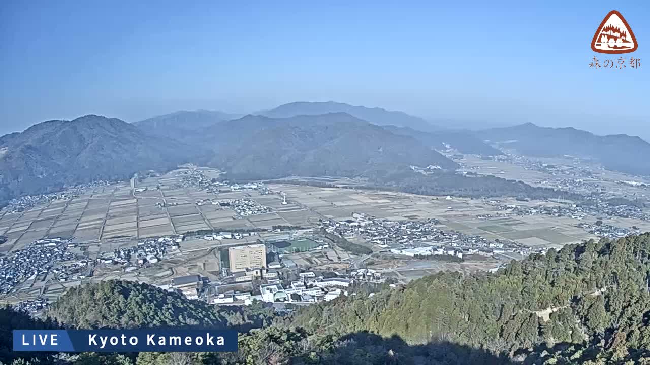 Kyoto, West Kameoka Skyline ( 京都・西亀岡スカイライン ) Live Cam - Otani Sogabecho Nanjo, Kameoka, Kyoto, Kyōto, Kansai, Japan