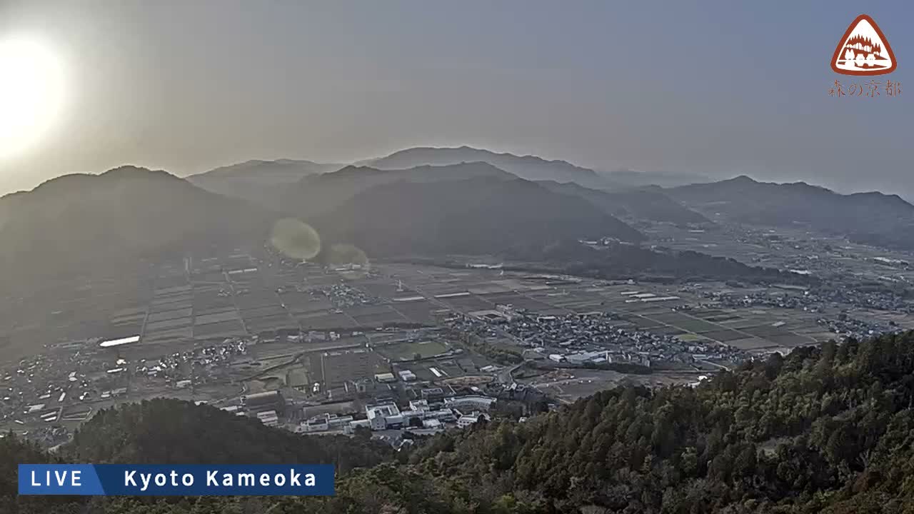 Kyoto, West Kameoka Skyline ( 京都・西亀岡スカイライン ) Live Cam - Otani Sogabecho Nanjo, Kameoka, Kyoto, Kyōto, Kansai, Japan