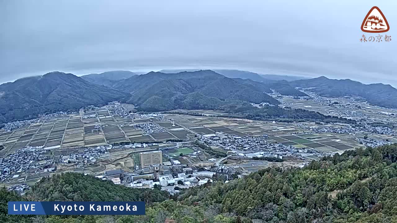 Kyoto, West Kameoka Skyline ( 京都・西亀岡スカイライン ) Live Cam - Otani Sogabecho Nanjo, Kameoka, Kyoto, Kyōto, Kansai, Japan