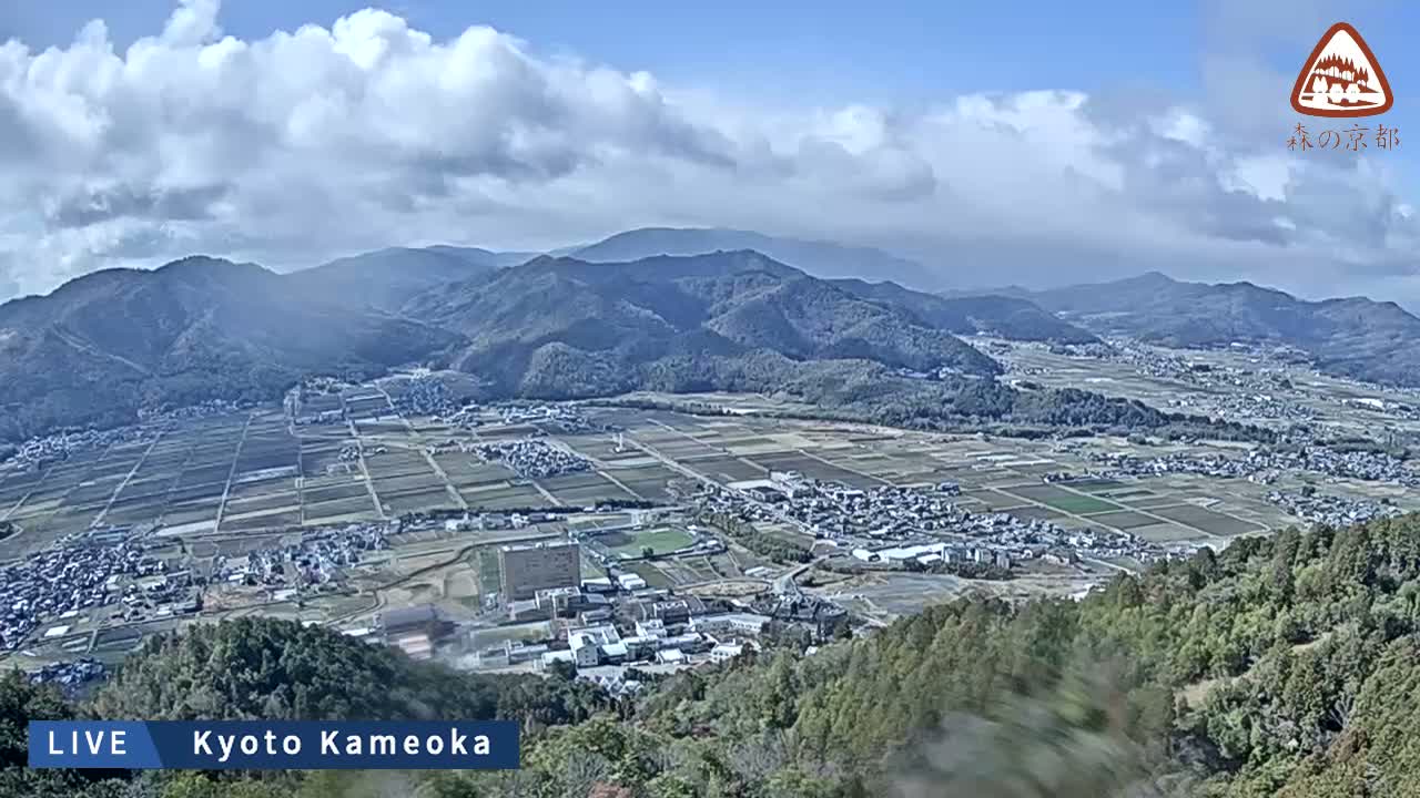 Kyoto, West Kameoka Skyline ( 京都・西亀岡スカイライン ) Live Cam - Otani Sogabecho Nanjo, Kameoka, Kyoto, Kyōto, Kansai, Japan