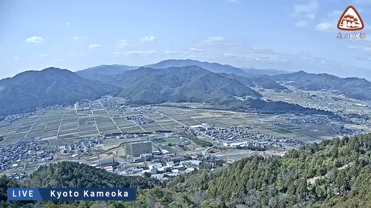 Kyoto, West Kameoka Skyline ( 京都・西亀岡スカイライン ) Live Cam - Otani Sogabecho Nanjo, Kameoka, Kyoto, Kyōto, Kansai, Japan