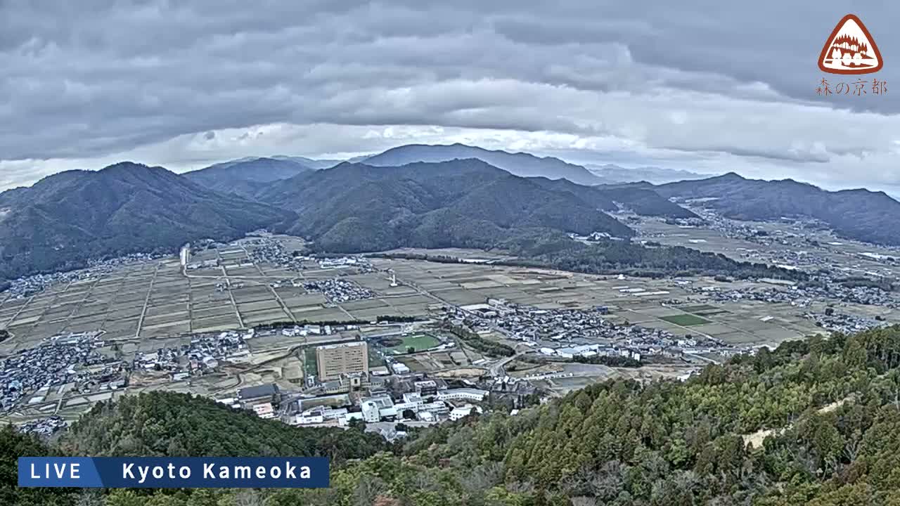 Kyoto, West Kameoka Skyline ( 京都・西亀岡スカイライン ) Live Cam - Otani Sogabecho Nanjo, Kameoka, Kyoto, Kyōto, Kansai, Japan