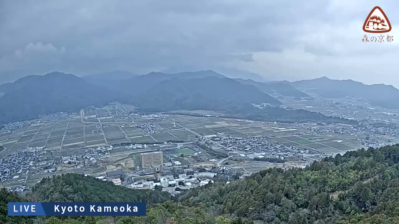 Kyoto, West Kameoka Skyline ( 京都・西亀岡スカイライン ) Live Cam - Otani Sogabecho Nanjo, Kameoka, Kyoto, Kyōto, Kansai, Japan