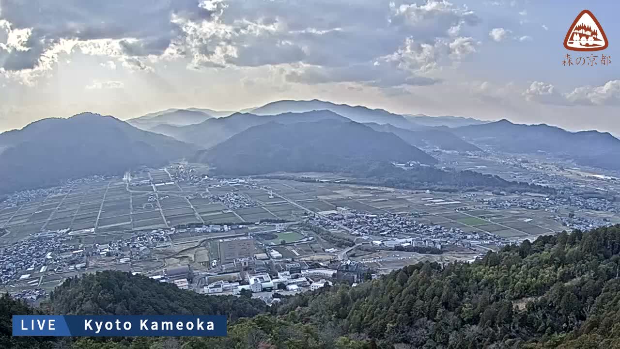 Kyoto, West Kameoka Skyline ( 京都・西亀岡スカイライン ) Live Cam - Otani Sogabecho Nanjo, Kameoka, Kyoto, Kyōto, Kansai, Japan