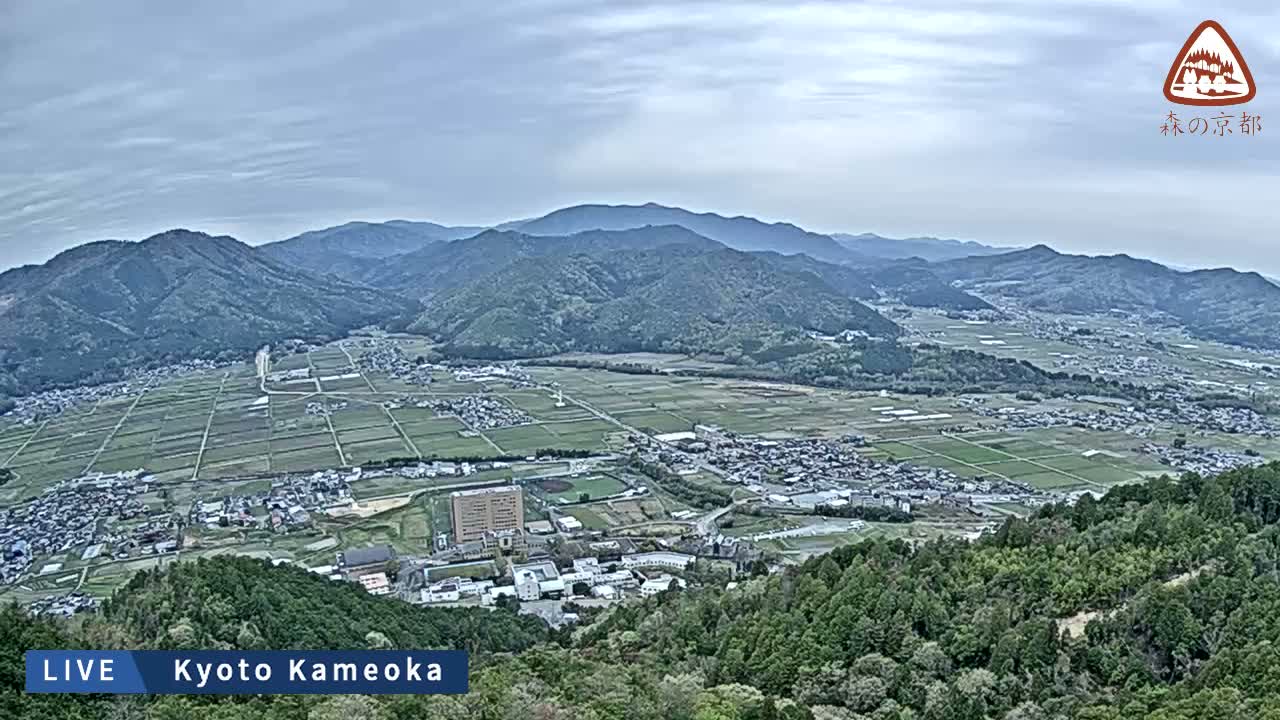 Kyoto, West Kameoka Skyline ( 京都・西亀岡スカイライン ) Live Cam - Otani Sogabecho Nanjo, Kameoka, Kyoto, Kyōto, Kansai, Japan