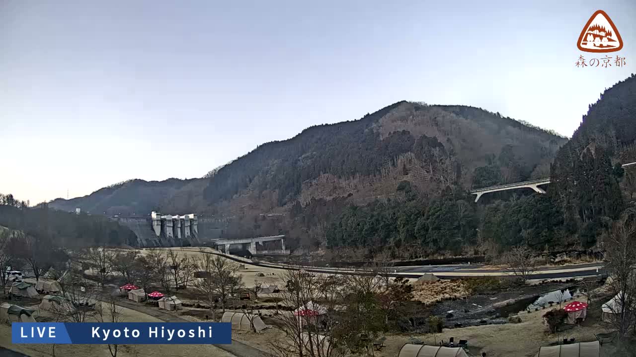 Kyoto, Nantan, Hiyoshi Dam ( 京都・南丹・日吉ダム ) Live Cam - Hiyoshichonaka, Nantan, Kyoto, Kyōto, Kansai, Japan
