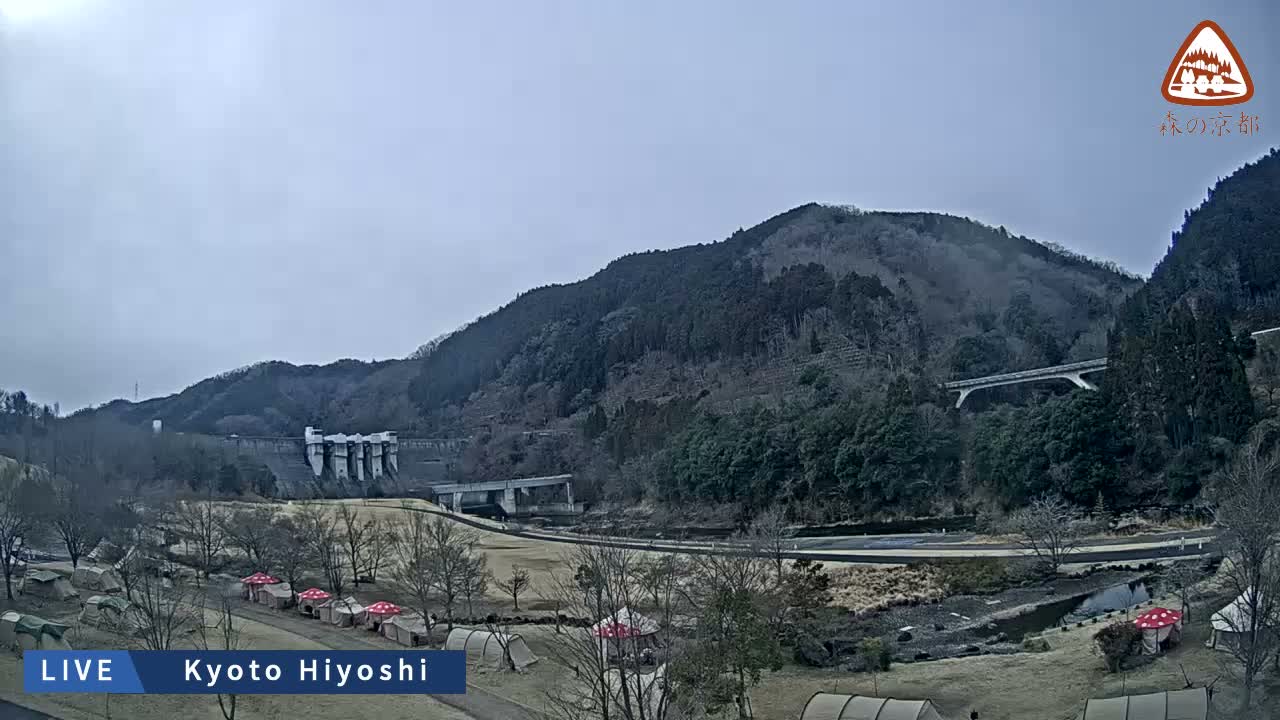Kyoto, Nantan, Hiyoshi Dam ( 京都・南丹・日吉ダム ) Live Cam - Hiyoshichonaka, Nantan, Kyoto, Kyōto, Kansai, Japan