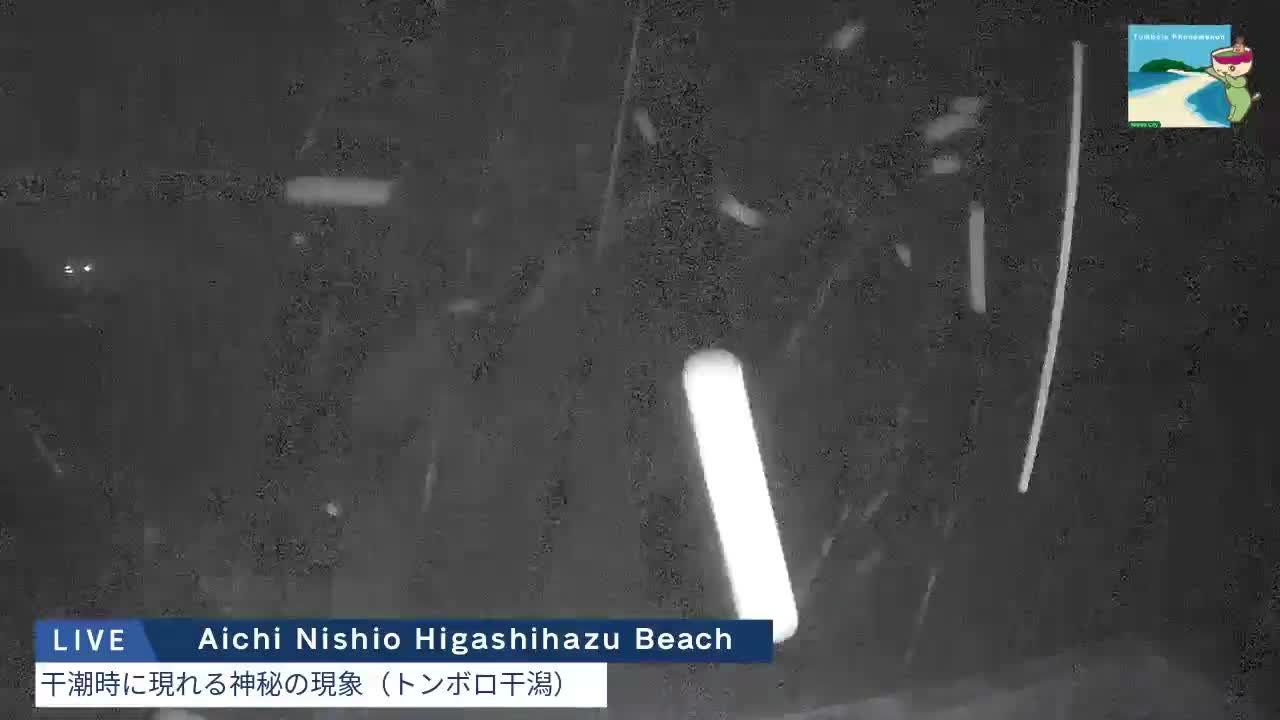 Aichi, Nishio Higashi-hazu Beach Maejima Island & Mikawa Bay ( 愛知県 西尾市 東幡豆海岸 前島と三河湾 )  Live Cam - Shinden, Hazu, Nishio, Aichi, Chubu, Honshu, Japan