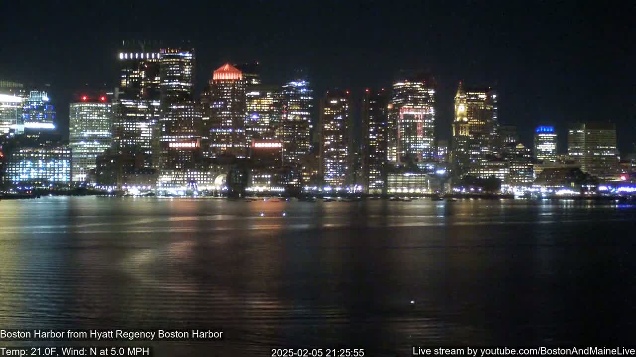 Boston Harbor, Massachusetts,  Live Cam - Boston