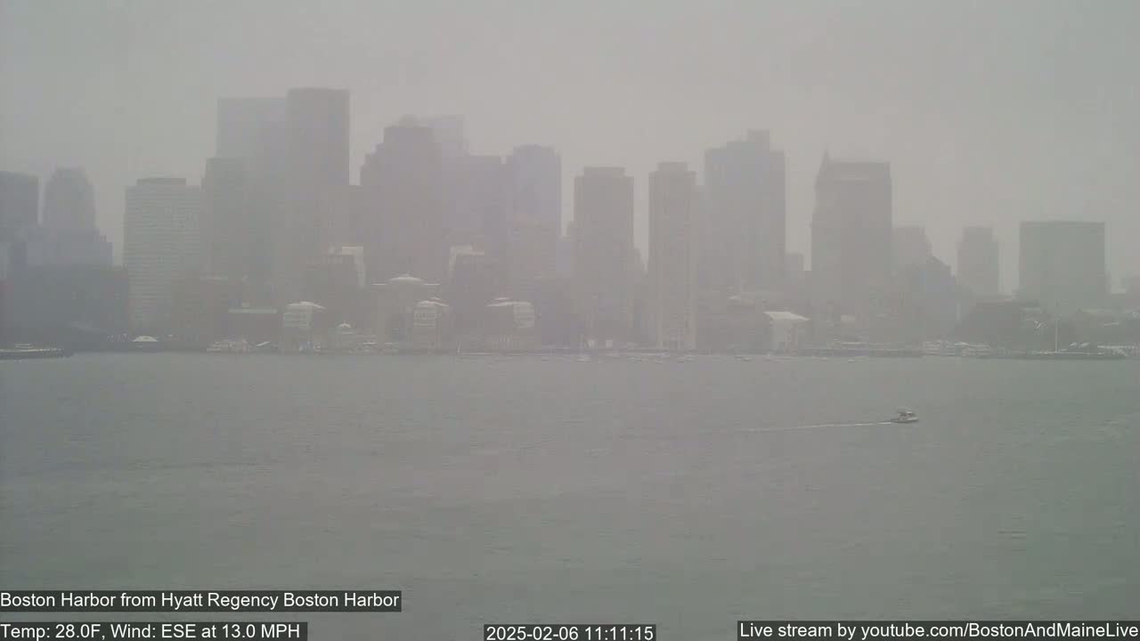 Boston Harbor, Massachusetts,  Live Cam - Boston