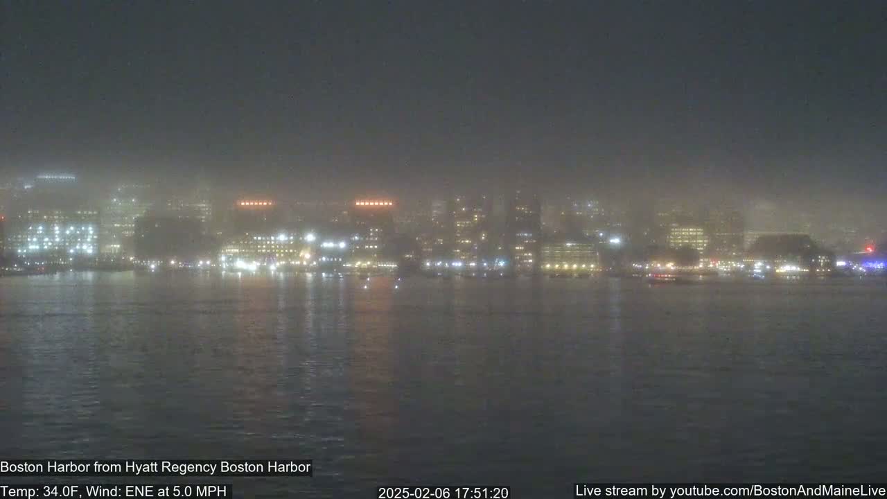 Boston Harbor, Massachusetts,  Live Cam - Boston