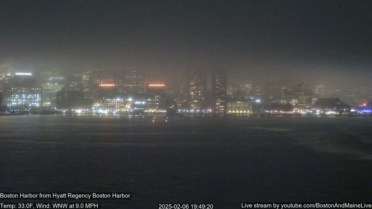Boston Harbor, Massachusetts,  Live Cam - Boston