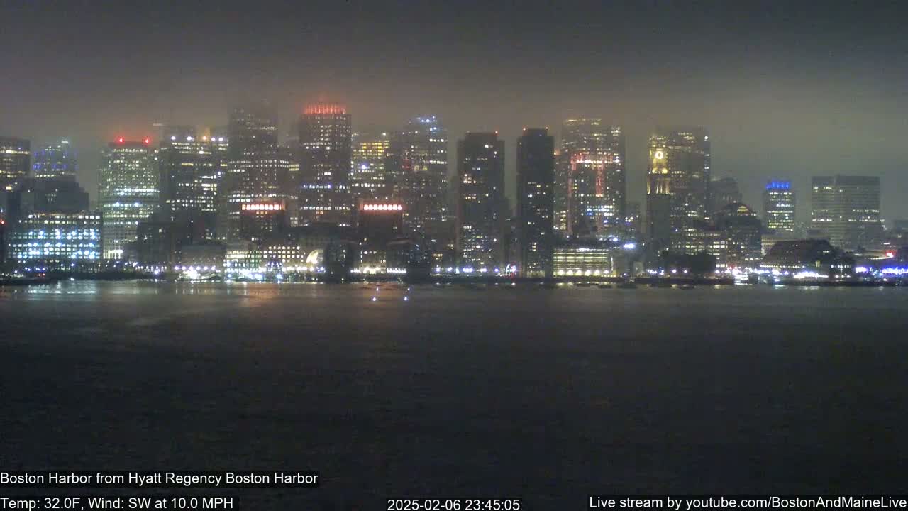 Boston Harbor, Massachusetts,  Live Cam - Boston