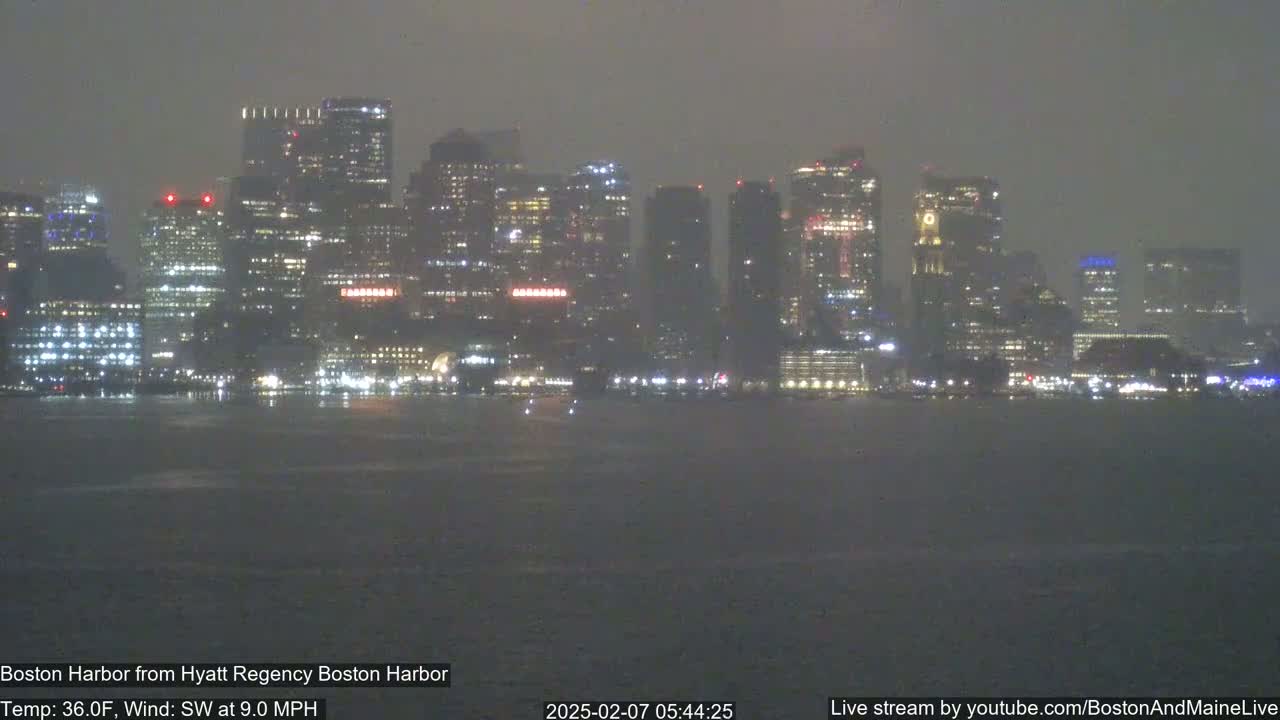 Boston Harbor, Massachusetts,  Live Cam - Boston