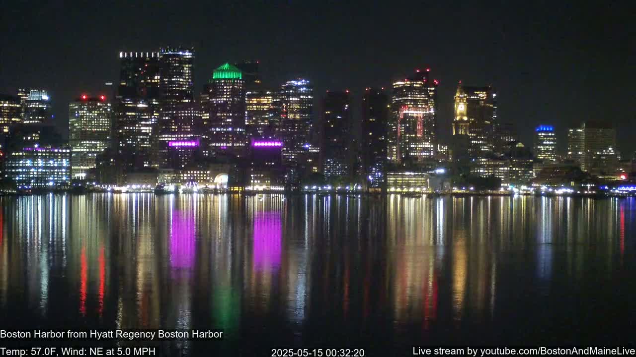 Boston Harbor, Massachusetts  Live Cam - Boston, Massachusetts, USA