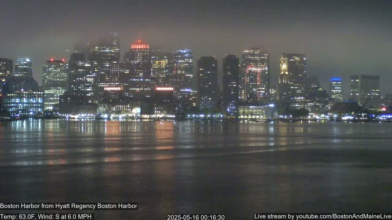 Boston Harbor, Massachusetts  Live Cam - Boston, Massachusetts, USA