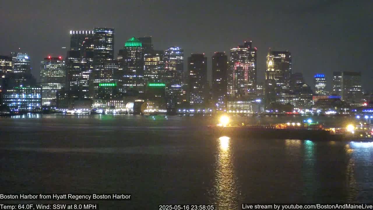 Boston Harbor, Massachusetts  Live Cam - Boston, Massachusetts, USA