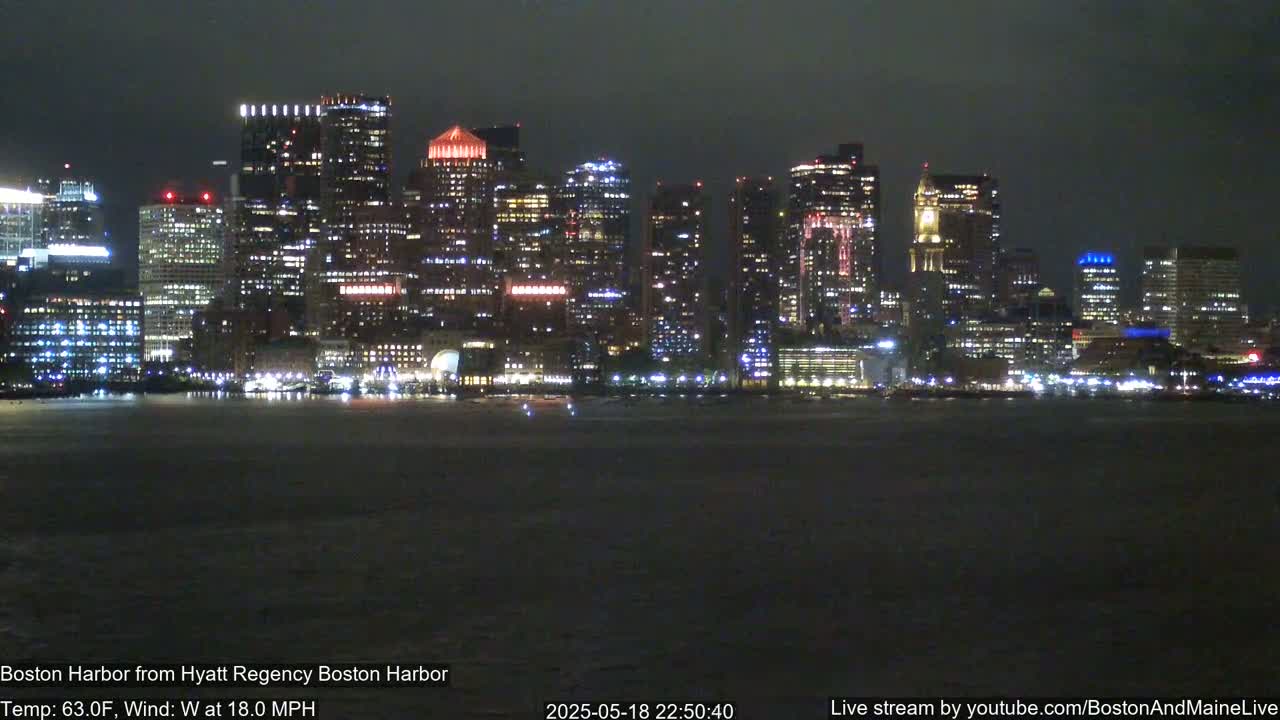 Boston Harbor, Massachusetts  Live Cam - Boston, Massachusetts, USA