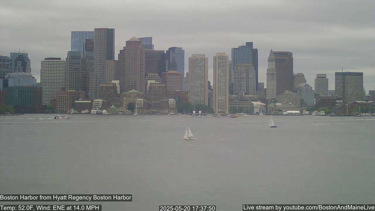 Boston Harbor, Massachusetts  Live Cam - Boston, Massachusetts, USA