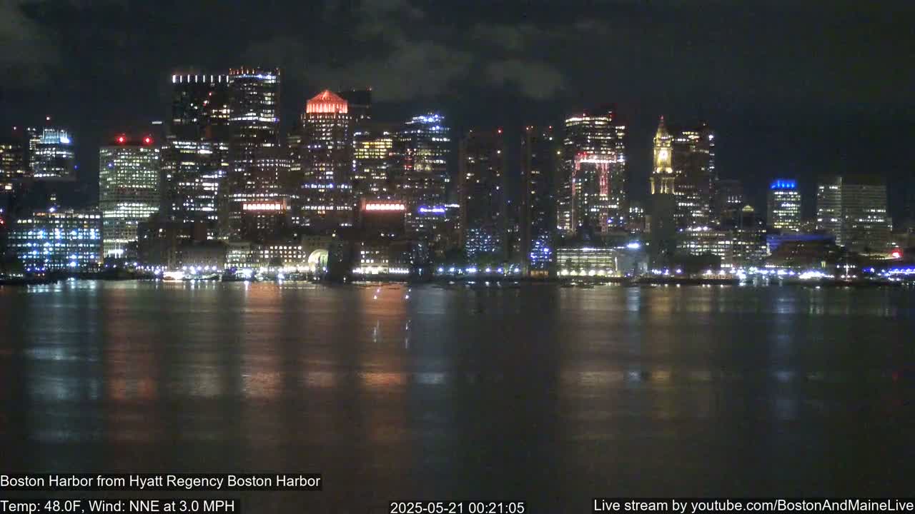 Boston Harbor, Massachusetts  Live Cam - Boston, Massachusetts, USA