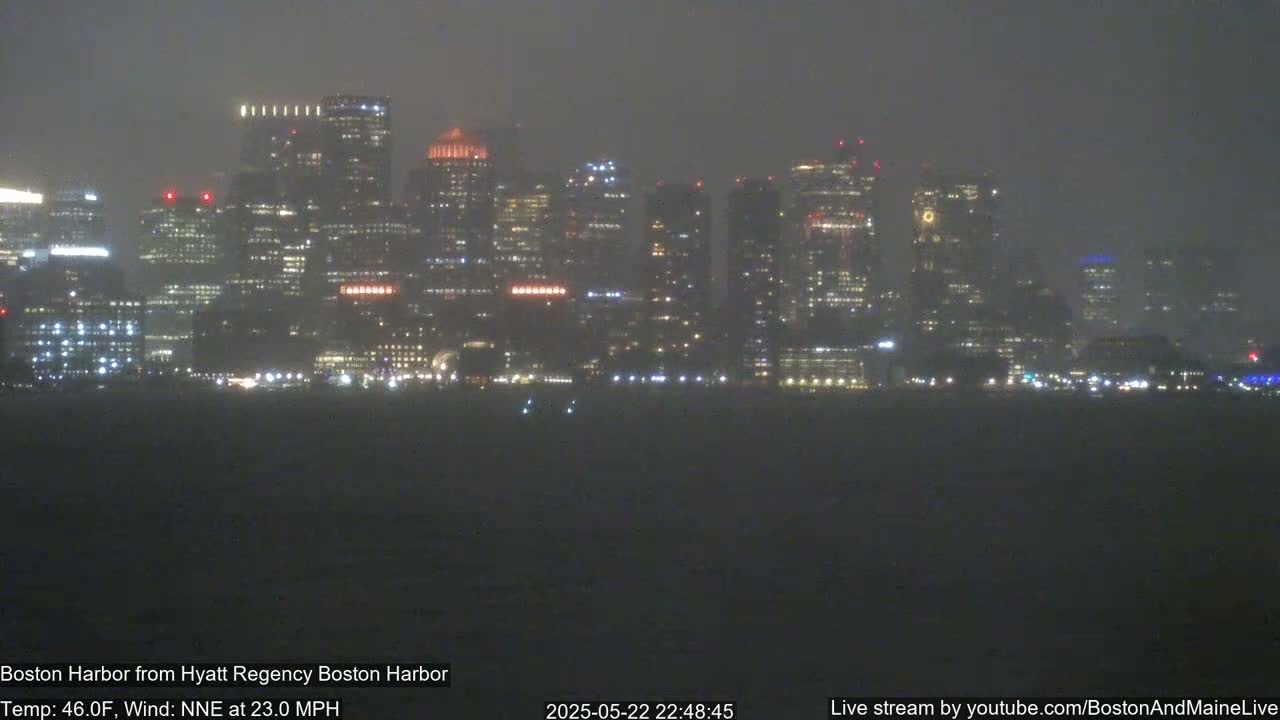 Boston Harbor, Massachusetts  Live Cam - Boston, Massachusetts, USA