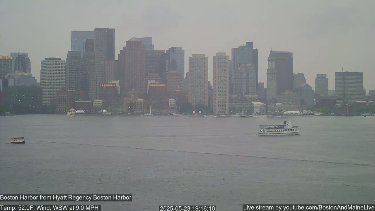 Boston Harbor, Massachusetts  Live Cam - Boston, Massachusetts, USA