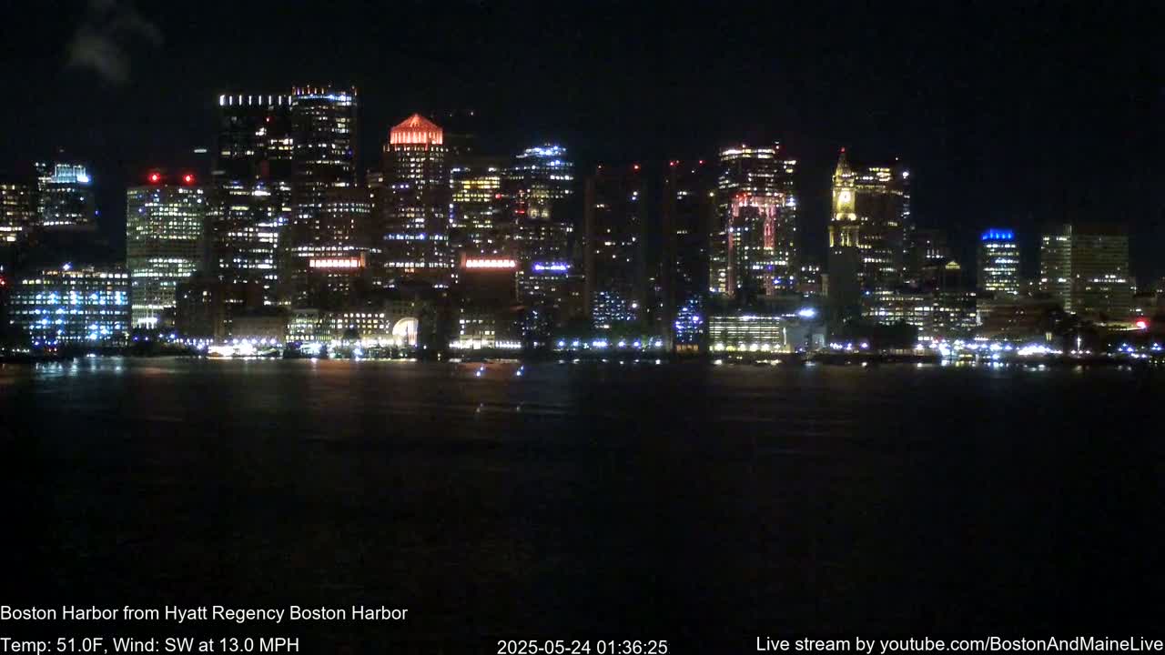 Boston Harbor, Massachusetts  Live Cam - Boston, Massachusetts, USA