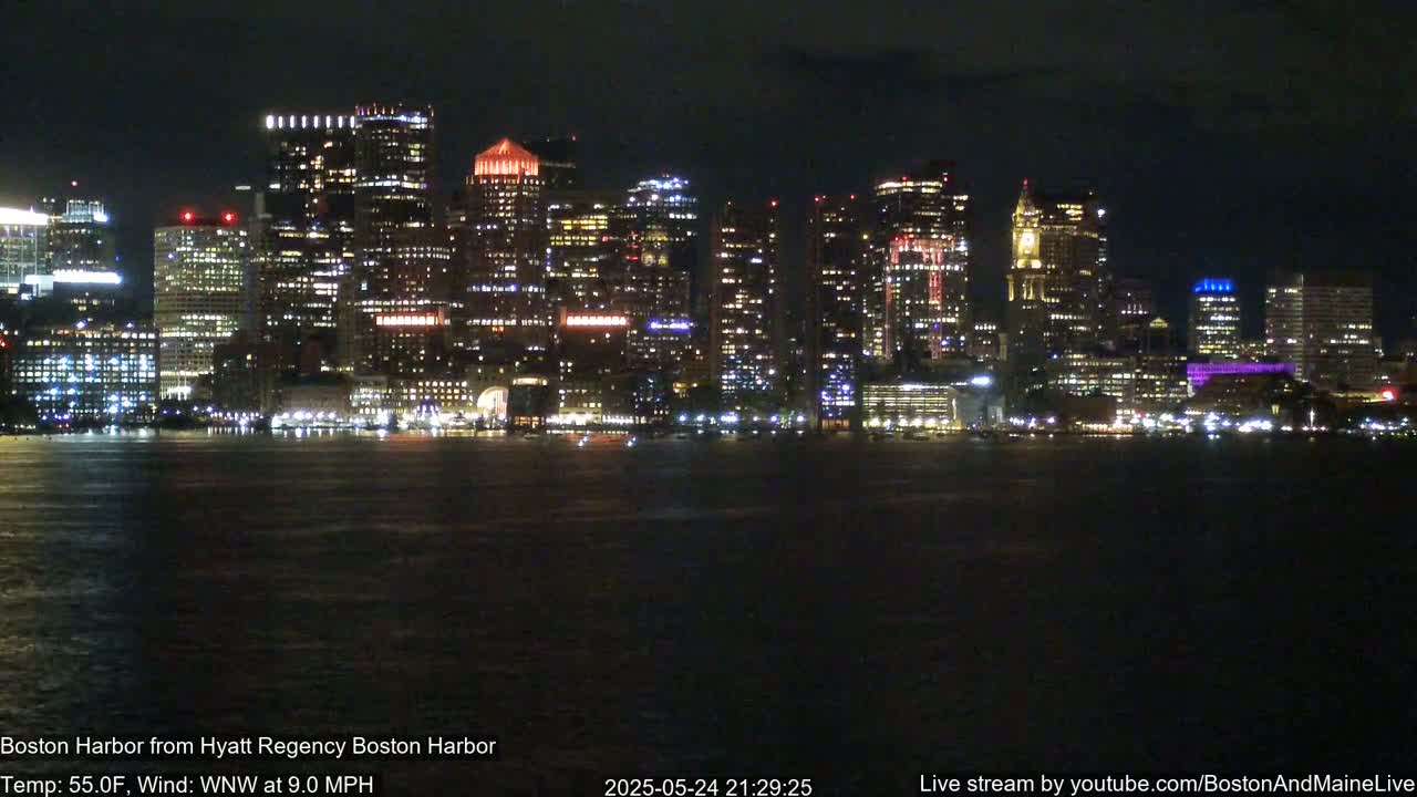 Boston Harbor, Massachusetts  Live Cam - Boston, Massachusetts, USA