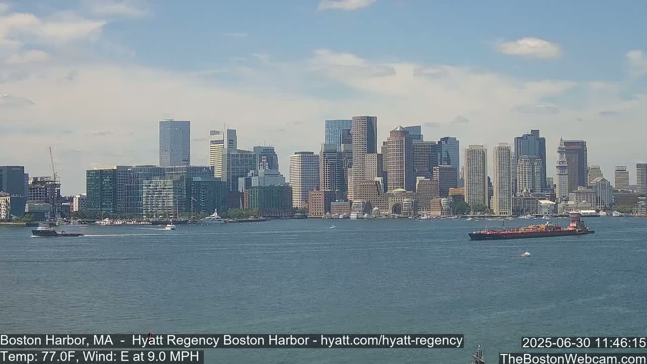 Boston Harbor, Massachusetts  Live Cam - Boston, Massachusetts, USA