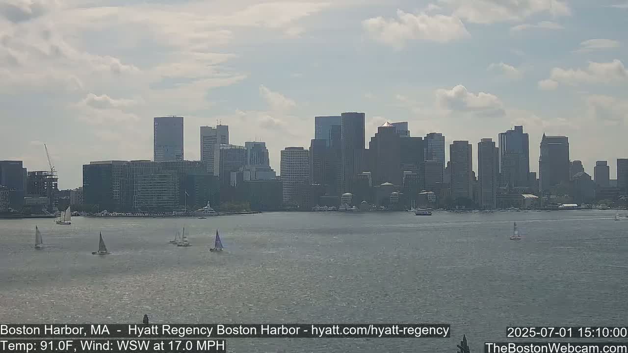 Boston Harbor, Massachusetts  Live Cam - Boston, Massachusetts, USA
