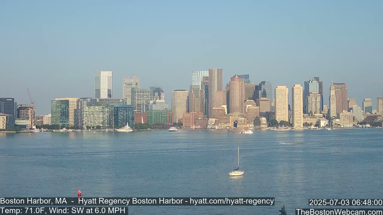 Boston Harbor, Massachusetts  Live Cam - Boston, Massachusetts, USA