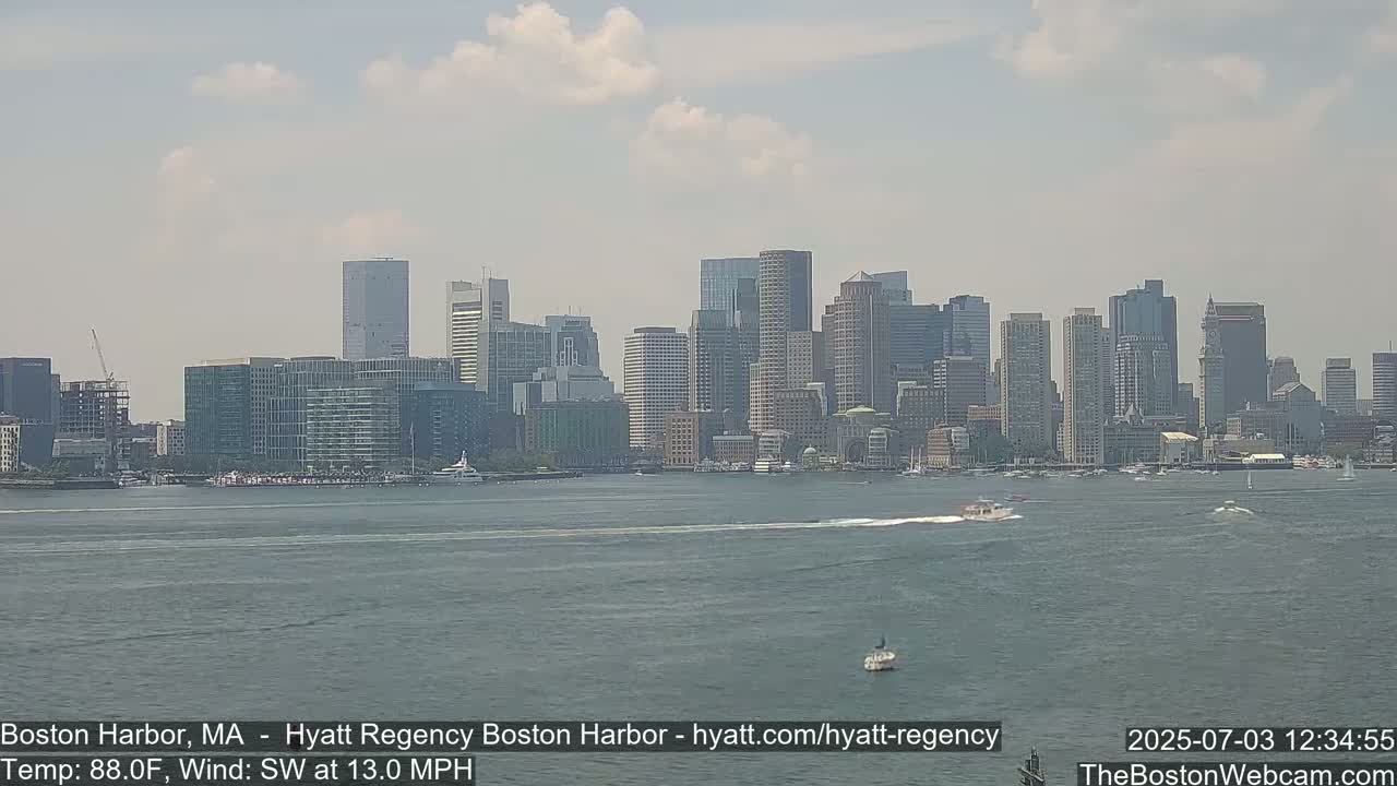 Boston Harbor, Massachusetts  Live Cam - Boston, Massachusetts, USA