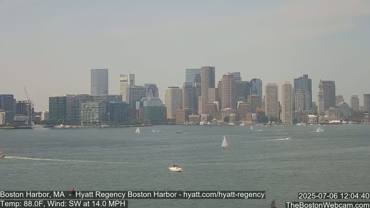 Boston Harbor, Massachusetts  Live Cam - Boston, Massachusetts, USA