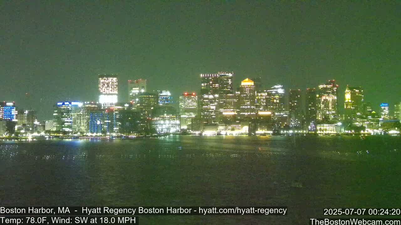 Boston Harbor, Massachusetts  Live Cam - Boston, Massachusetts, USA