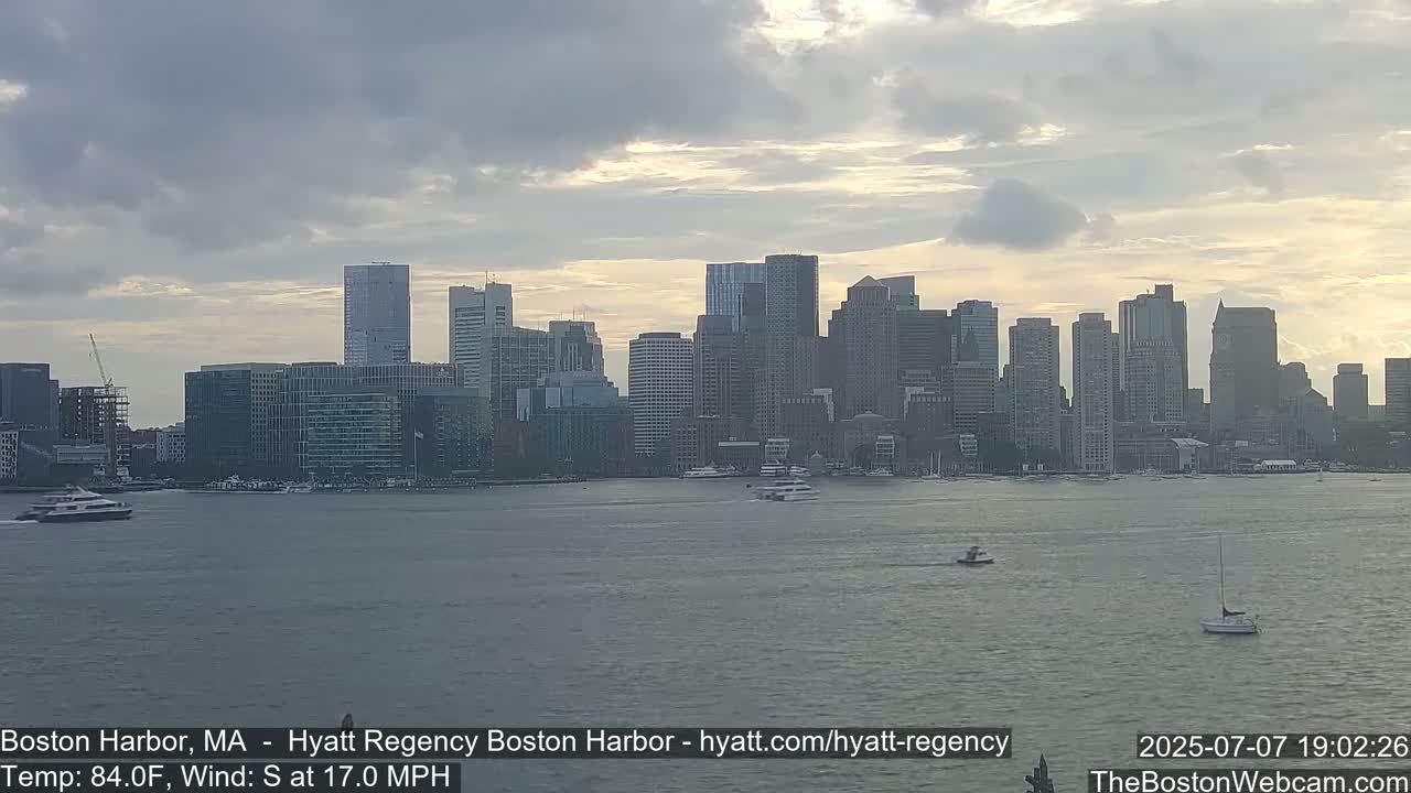 Boston Harbor, Massachusetts  Live Cam - Boston, Massachusetts, USA