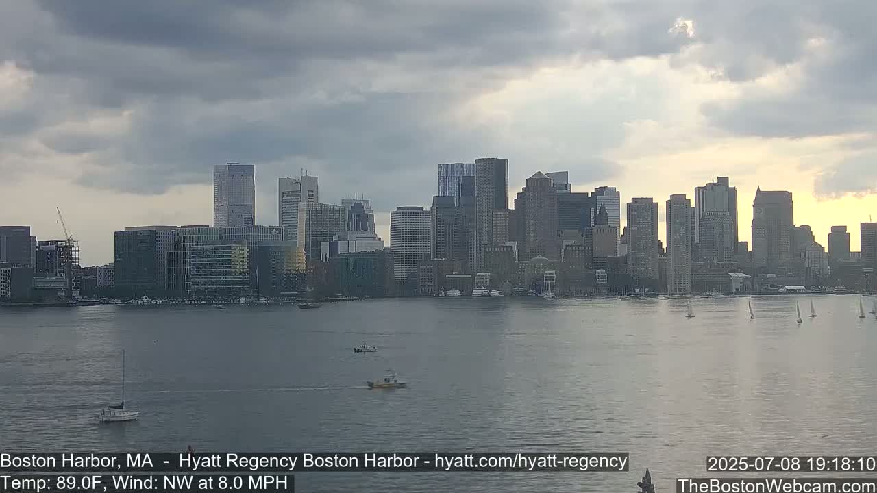 Boston Harbor, Massachusetts  Live Cam - Boston, Massachusetts, USA