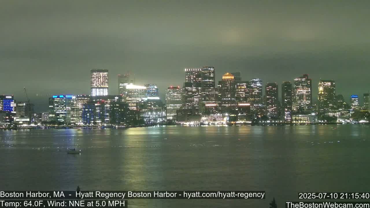 Boston Harbor, Massachusetts  Live Cam - Boston, Massachusetts, USA