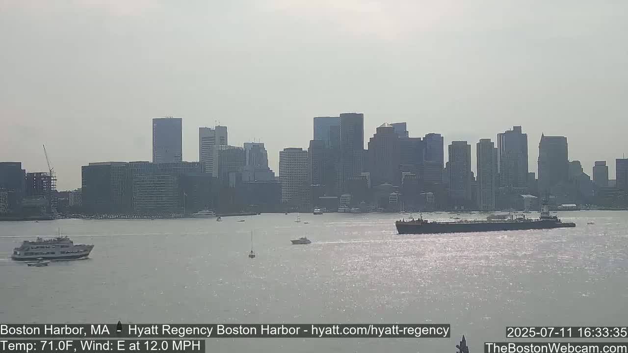 Boston Harbor, Massachusetts  Live Cam - Boston, Massachusetts, USA