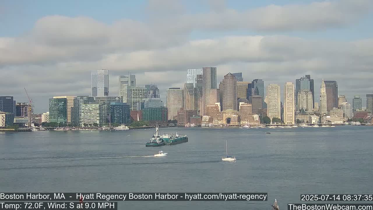 Boston Harbor, Massachusetts  Live Cam - Boston, Massachusetts, USA