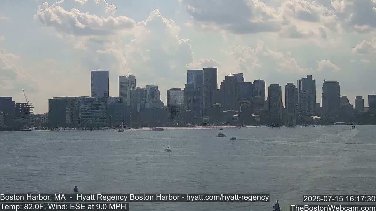 Boston Harbor, Massachusetts  Live Cam - Boston, Massachusetts, USA