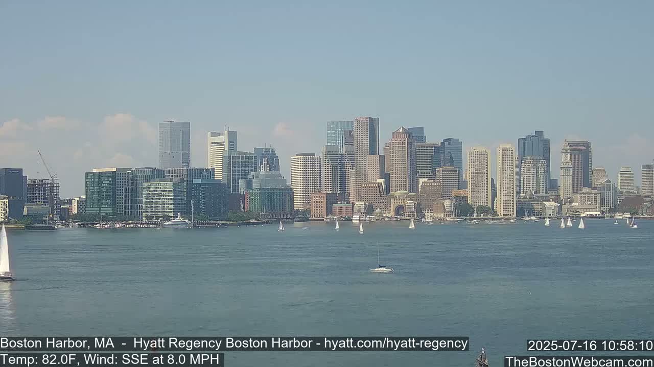 Boston Harbor, Massachusetts  Live Cam - Boston, Massachusetts, USA