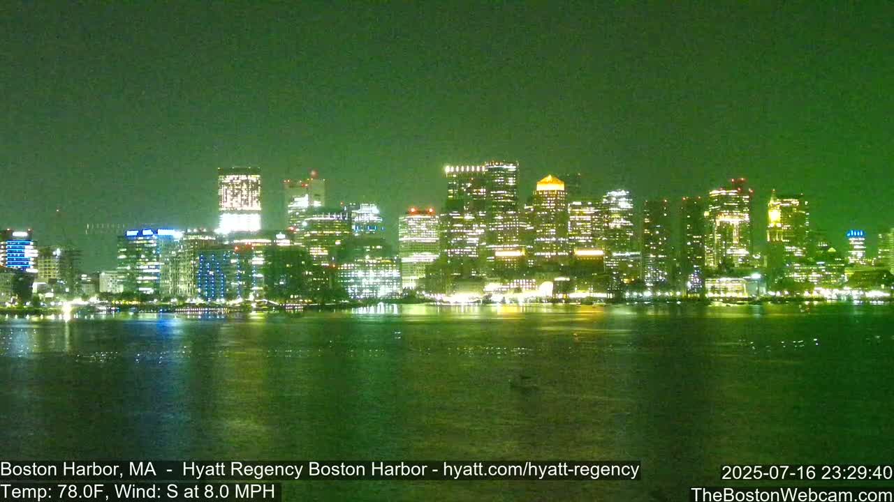 Boston Harbor, Massachusetts  Live Cam - Boston, Massachusetts, USA