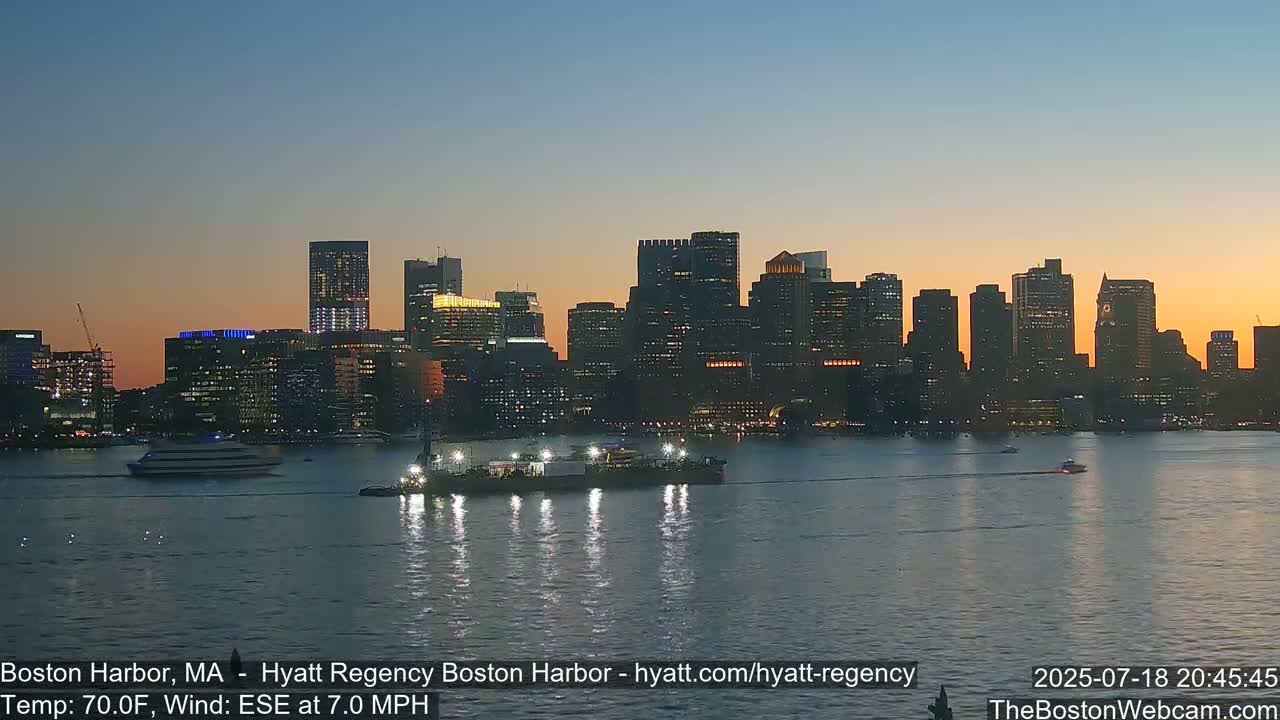 Boston Harbor, Massachusetts  Live Cam - Boston, Massachusetts, USA