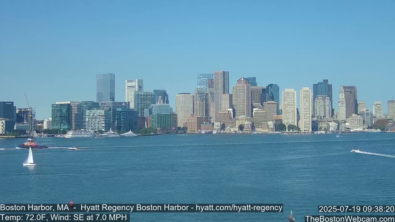 Boston Harbor, Massachusetts  Live Cam - Boston, Massachusetts, USA