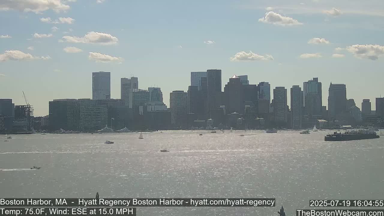 Boston Harbor, Massachusetts  Live Cam - Boston, Massachusetts, USA