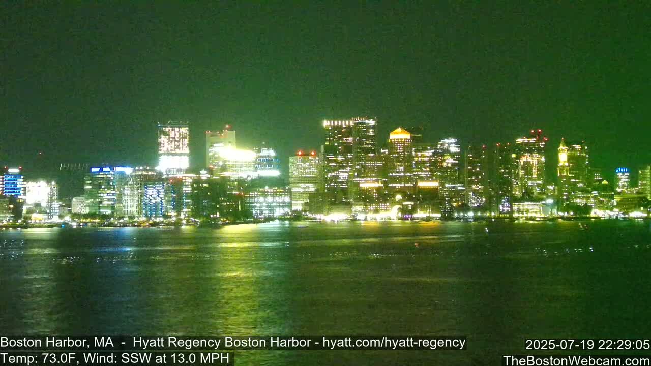 Boston Harbor, Massachusetts  Live Cam - Boston, Massachusetts, USA